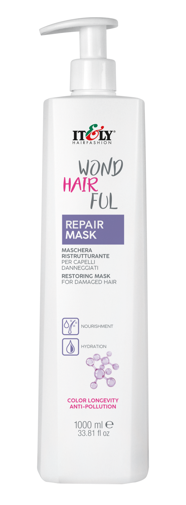 Itely Hairfashion WondHairFul Repair Mask | 1 L. & 6.76 fl. oz. - Image 3