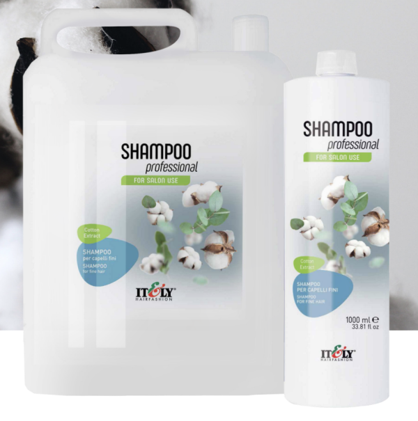 Itely Hairfashion Professional Cotton Extract Shampoo | 1 L. & 5 L.
