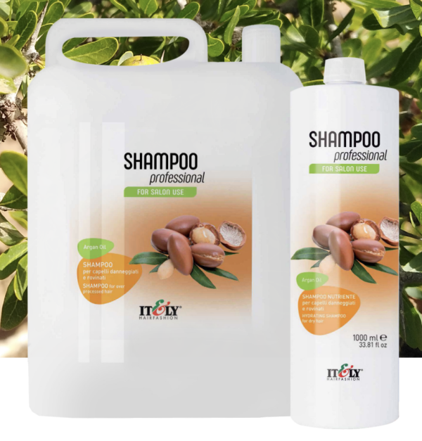 Itely Hairfashion Professional Argan Oil Shampoo & Conditioner | 1 L. & 5 L.