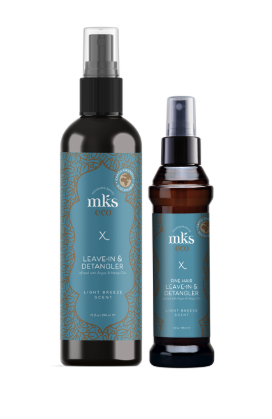 MKS eco X Leave-In & Detangler - Fine Hair (Light Breeze Scent)