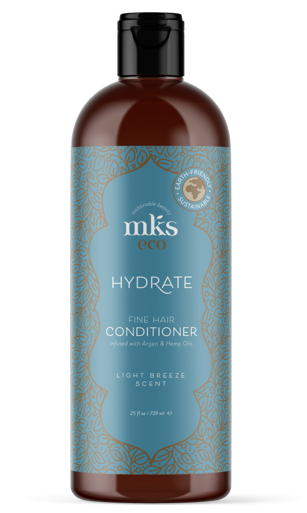 MKS eco Hydrate Conditioner - Fine Hair (Light Breeze Scent) | 10 fl. oz. & 25 fl. oz. - Image 2