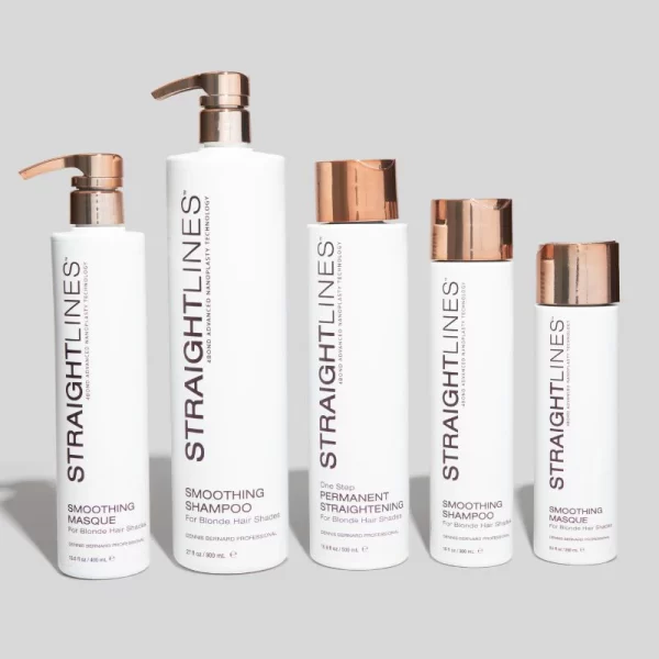 Straightlines Non-Formaldehyde One Step Treatment Intro Bundle - Blonde Formula | 16.9 fl. oz.