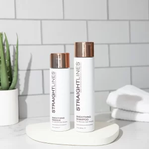 Straightlines Smoothing Shampoo & Conditioner - Blonde Formula | 10 fl. oz. & 8.5 fl. oz